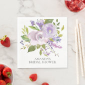 Spring Lavendel Blumendusche Papier Napkins Serviette (Beispiel)