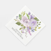 Spring Lavendel Blumendusche Papier Napkins Serviette (Ecke)