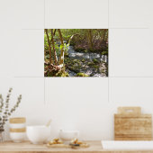 Spring Leaves at the Little Pigeon River Poster (Küche)