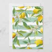 Spring Lemon Bridal Dusche Einladungen (Rückseite)