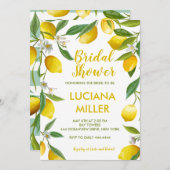 Spring Lemon Bridal Dusche Einladungen (Vorne/Hinten)
