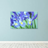 Spring Lila Irische Blume Foto Leinwand Art Print (Insitu (Holzboden))