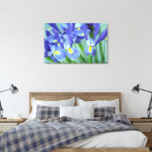 Spring Lila Irische Blume Foto Leinwand Art Print (Insitu (Schlafzimmer))