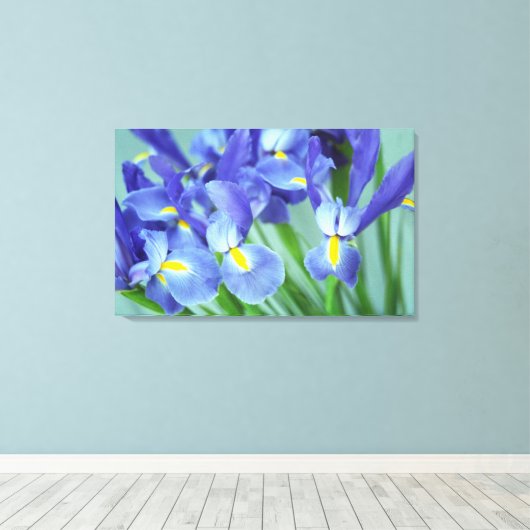 Spring Lila Irische Blume Foto Leinwand Art Print (Insitu (Holzboden))