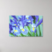 Spring Lila Irische Blume Foto Leinwand Art Print (Vorderseite)