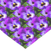 Spring Lila Pansy Table Runner Kurzer Tischläufer (Ecke)