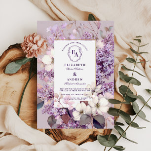 Spring Lilac Bloom Romantische Blumenfeier Einladung