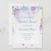 Spring Lilac Blume-Floral Wedding Brautparty Einladung (Vorderseite)