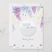 Spring Lilac Blume Floral Wedding SPEICHERN das Da Save The Date (Vorderseite)