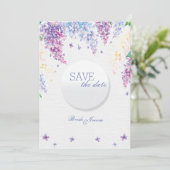 Spring Lilac Blume Floral Wedding SPEICHERN das Da Save The Date (Stehend Vorderseite)