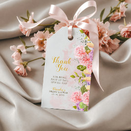 Spring Lilac Floral Bridal Shower Thank You Geschenkanhänger