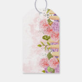 Spring Lilac Floral Bridal Shower Thank You Geschenkanhänger (Rückseite)