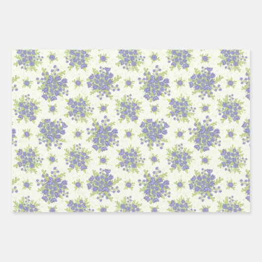 Spring Lilac Purple Flowers Geschenkpapier Set (Vorderseite 3)