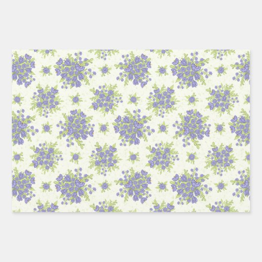 Spring Lilac Purple Flowers Geschenkpapier Set (Vorderseite 2)