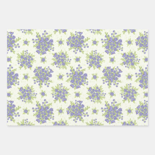 Spring Lilac Purple Flowers Geschenkpapier Set (Vorderseite)