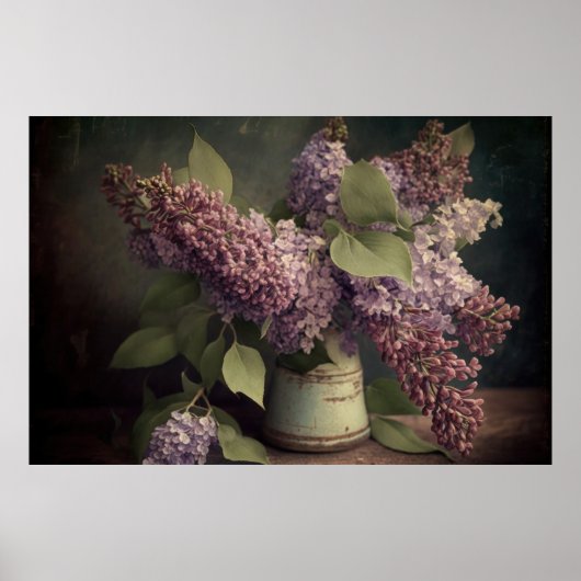 Spring Lilacs Still Life Poster - Download möglich (Vorne)