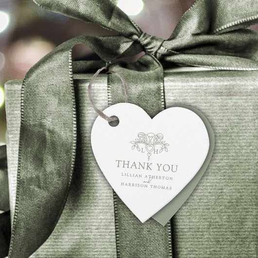 Spring Lilie elegante Weise Hochzeit danke Geschenkanhänger