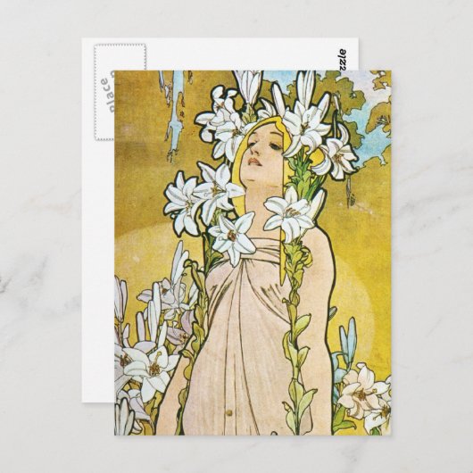 Spring Lily Postkarte (Vorne/Hinten)