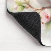 Spring Love Birds Cherry Blossom Floral Mousepad (Ecke)