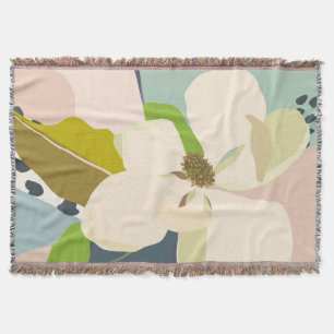 Spring Magnolia Color Blocks Florist Decke