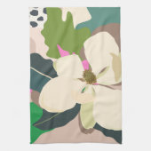 Spring Magnolia Color Blocks Florist  Geschirrtuch (Vertikal)