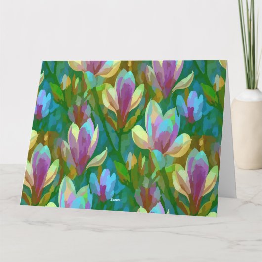 Spring Magnolia Karte (Rückseite)