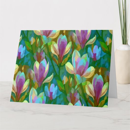 Spring Magnolia Karte (Vorderseite)
