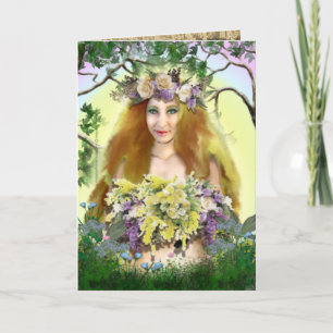 Spring Maiden Card Karte