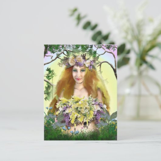 Spring Maiden Postcard Postkarte (Stehend Vorderseite)