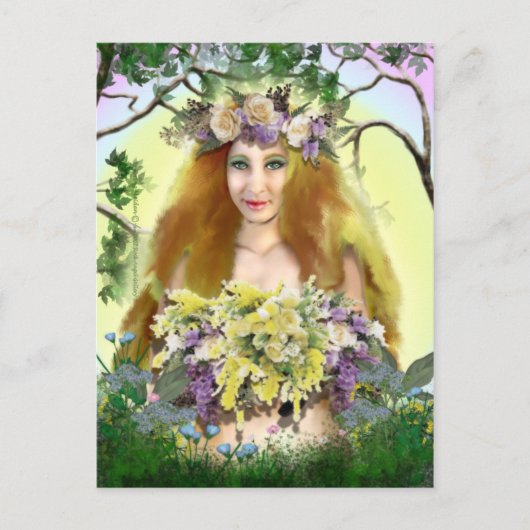 Spring Maiden Postcard Postkarte (Vorderseite)