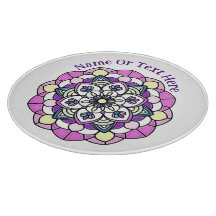 Spring Mandala Cutting Board
