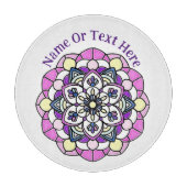 Spring Mandala Cutting Board Schneidebrett (Vorderseite)