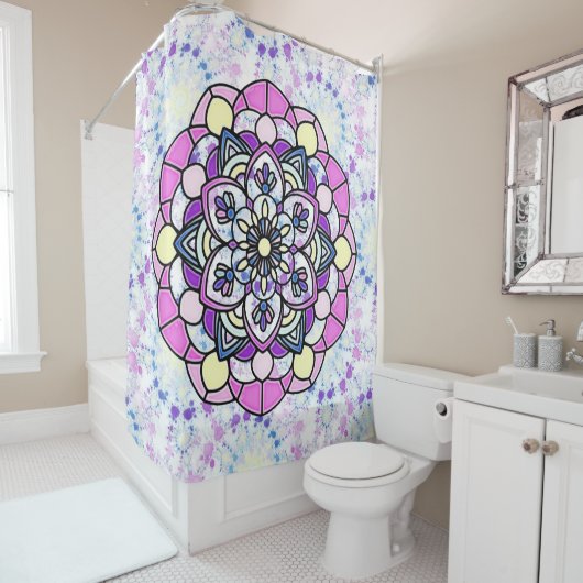 Spring Mandala Duschvorhang (Beispiel)