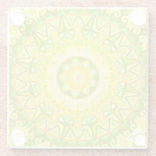 Spring Mandala Glasuntersetzer (Rückseite)
