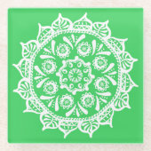 Spring Mandala Glasuntersetzer (Vorderseite)