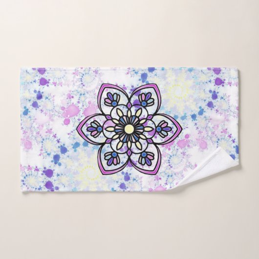 Spring Mandala Handtuch Badhandtuch Set (Handtuch)