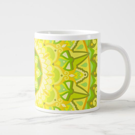 Spring Mandala Jumbo-Tasse (Rechts)