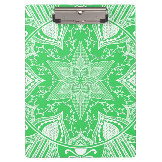 Spring Mandala Klemmbrett (Vorderseite)