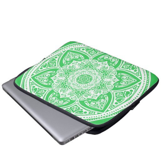Spring Mandala Laptopschutzhülle (Vorne Knopf)