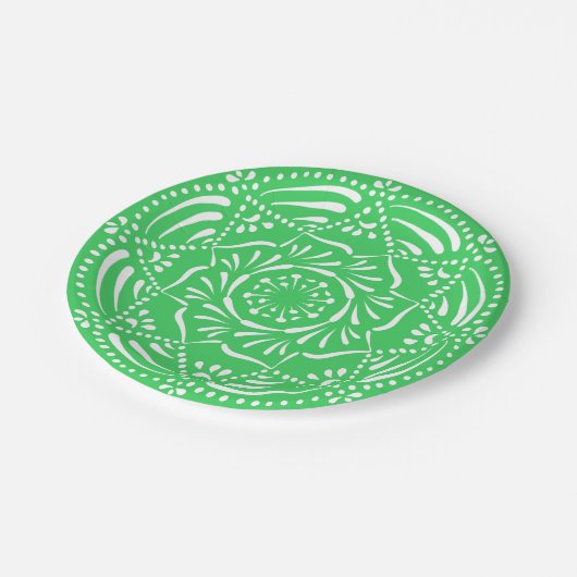 Spring Mandala Pappteller (Schrägansicht)