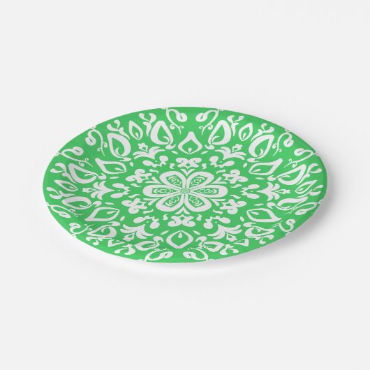 Spring Mandala Pappteller (Schrägansicht)