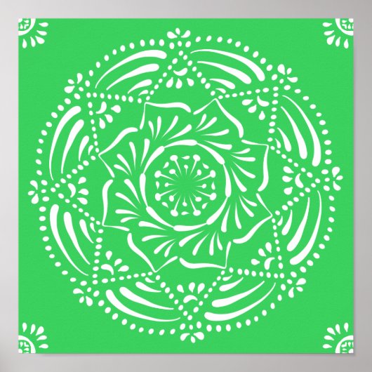 Spring Mandala Poster (Vorne)