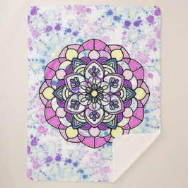 Spring Mandala Sherpa Blanket Sherpadecke