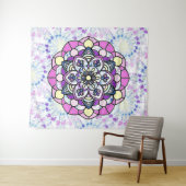 Spring Mandala Tapestry Wandteppich (Beispiel (Horizontal))