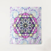 Spring Mandala Tapestry Wandteppich (Vorderseite)