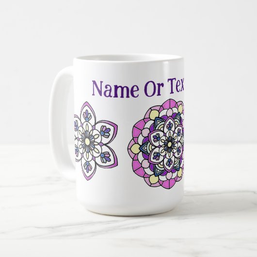 Spring Mandala Tasse (Vorderseite Links)