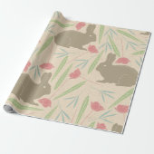 Spring Meadow Bunny Wrapping Paper Geschenkpapier (Ungerollt)