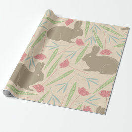 Spring Meadow Bunny Wrapping Paper Geschenkpapier