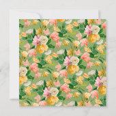 Spring Meadow Floral Bridal Dusche Einladung (Rückseite)