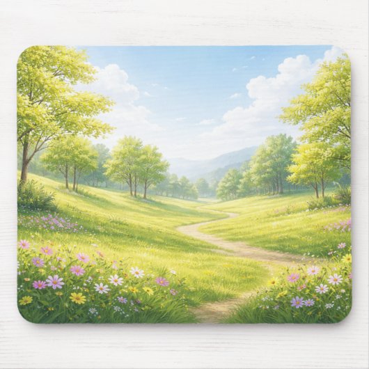 Spring Meadow Nature Mouse Pad Mousepad (Vorne)